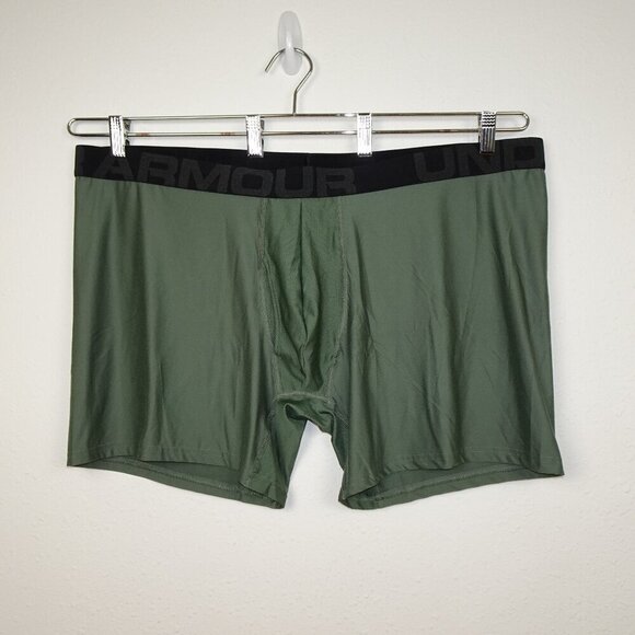 Under Armour Men's Tech Boxer Jock Underwear Size 5XL Green FREE SHIPPING - Picture 1 of 7